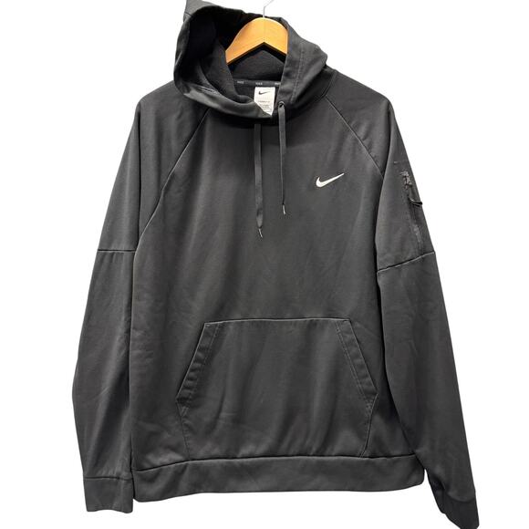Nike Therma-Fit Hoodie Mens XLT XL Tall Pullover Fitness Sweatshirt + Pockets - Picture 1 of 7